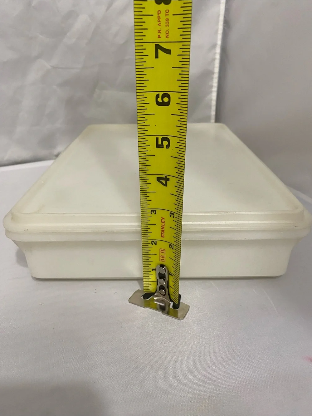 Tupperware White Rectangular Food Storage Container with Lid